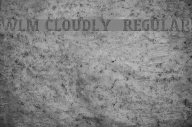 WLM Cloudly 3 Regular フォント examples