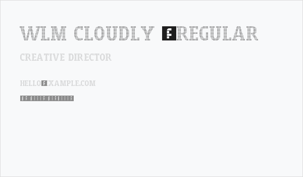 WLM Cloudly 3 Regular Business Card