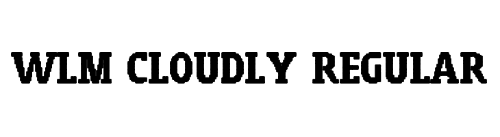 WLM Cloudly Regular Font