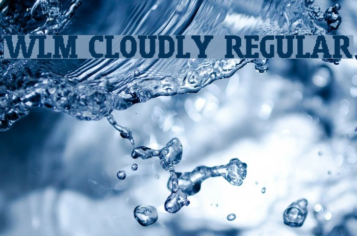 WLM Cloudly Regular Font examples