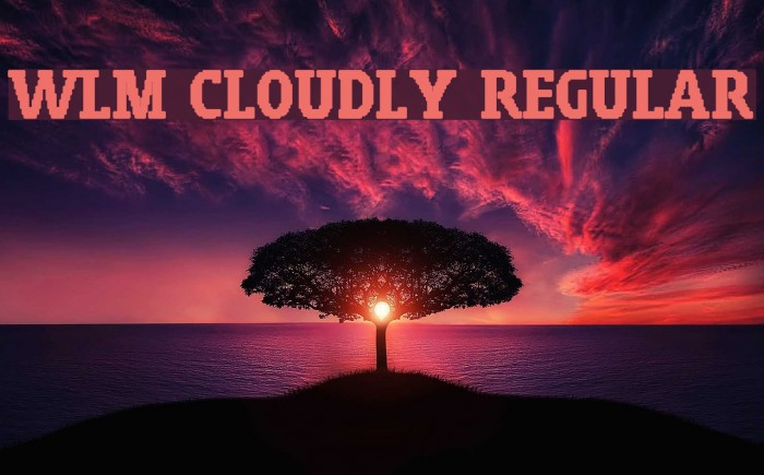 WLM Cloudly Regular Font examples