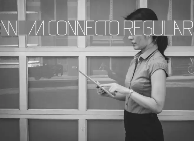 WLM Connecto Regular Font examples