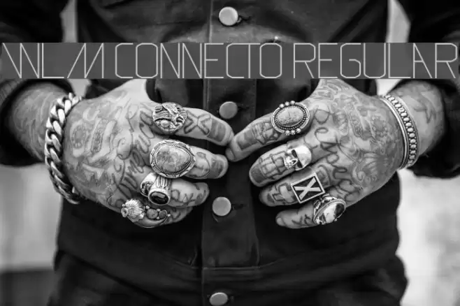 WLM Connecto Regular Font examples