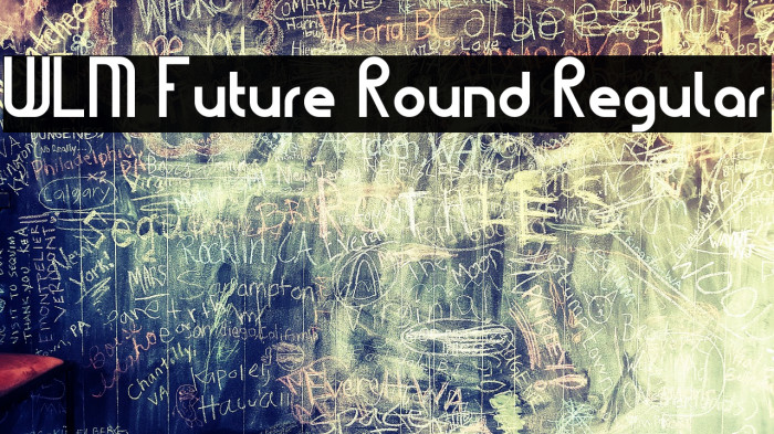 WLM Future Round Regular Font examples