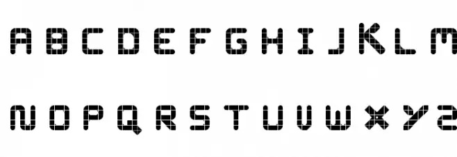 WLM Grid Font Bold Regular Fonte MAIÚSCULAS