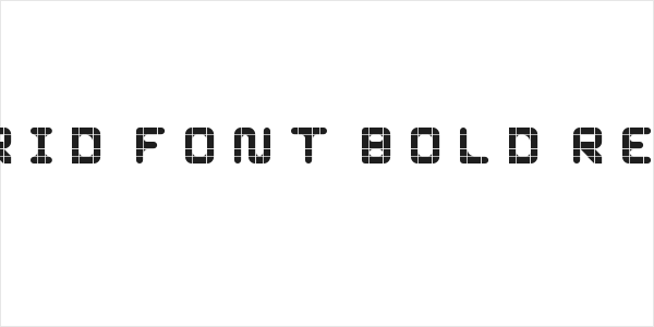 WLM Grid Font Bold Regular Logo