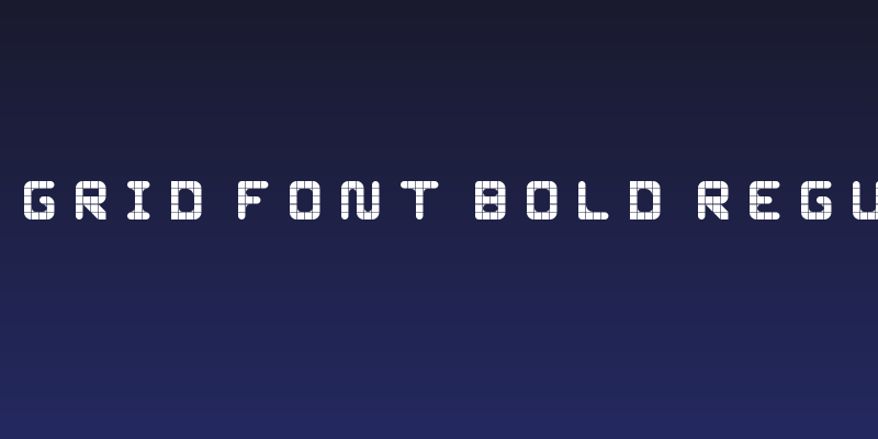 WLM Grid Font Bold Regular Social Header