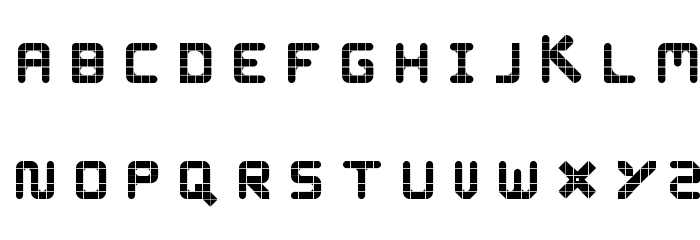 WLM Grid Font Bold Regular Font LOWERCASE