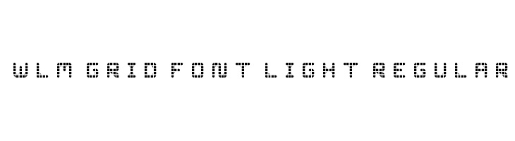 WLM Grid Font Light Regular  font caratteri gratis