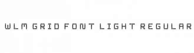 WLM Grid Font Light Regular  Frei Schriftart Herunterladen