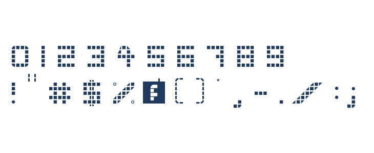 WLM Grid Font Light Regular Other Characters