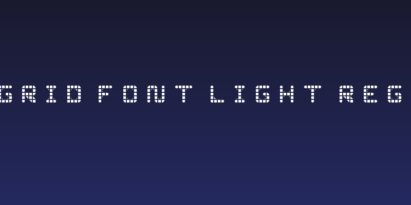 WLM Grid Font Light Regular Social Header