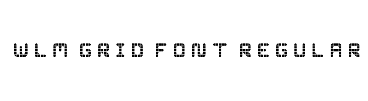 WLM Grid Font Regular  नि: शुल्क फ़ॉन्ट्स डाउनलोड