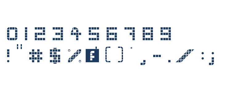 WLM Grid Font Regular Other Characters