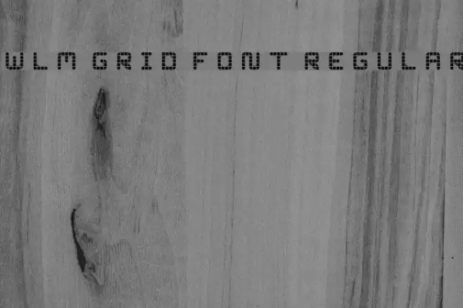 WLM Grid Font Regular Font examples