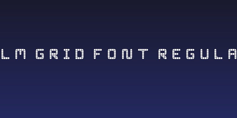 WLM Grid Font Regular Social Header