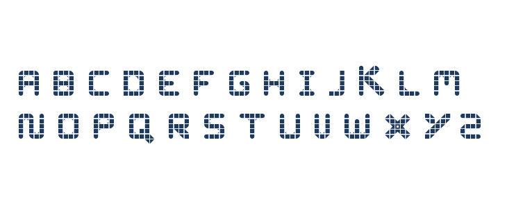 WLM Grid Font Regular Lowercase