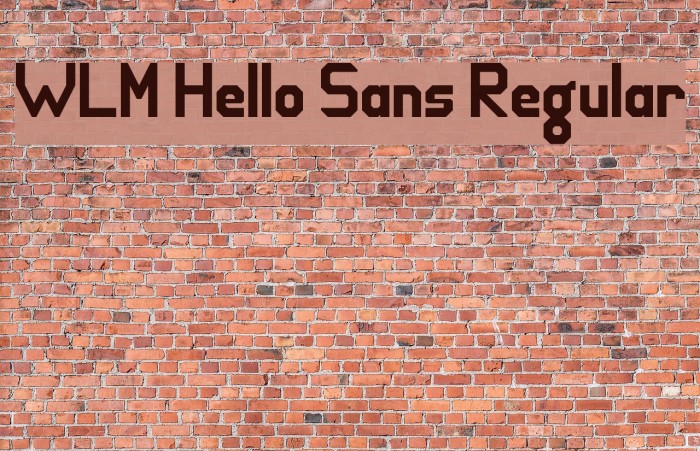 WLM Hello Sans Regular Font examples