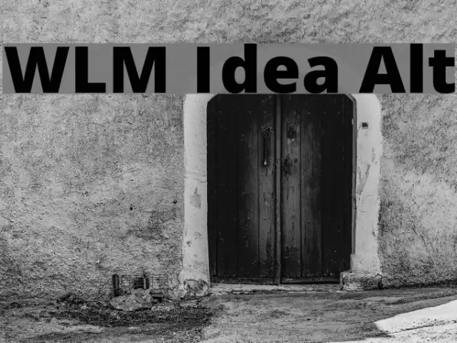 WLM Idea Alt Font examples