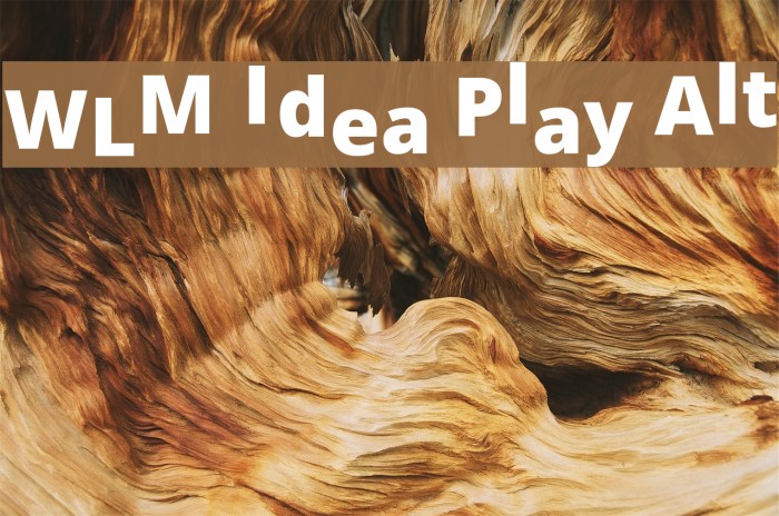 WLM Idea Play Alt Font examples