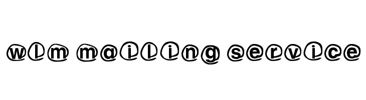 WLM Mailing service  font caratteri gratis