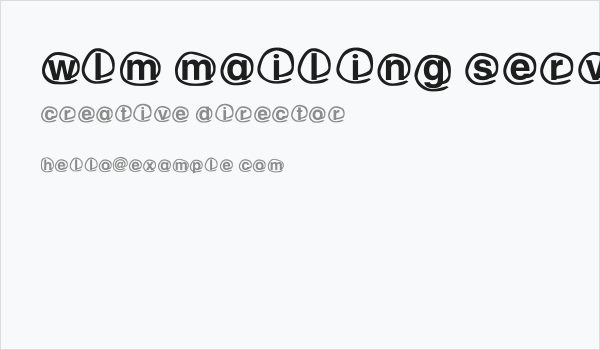 WLM Mailing service Business Card