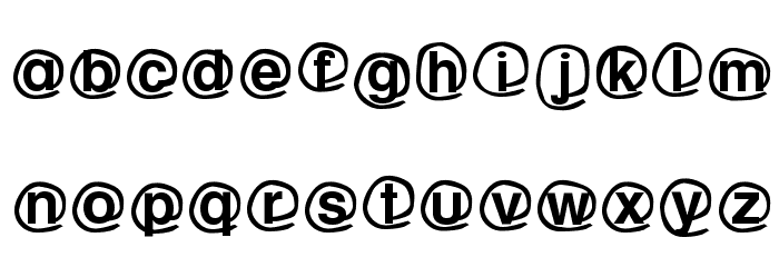 WLM Mailing service Font LOWERCASE