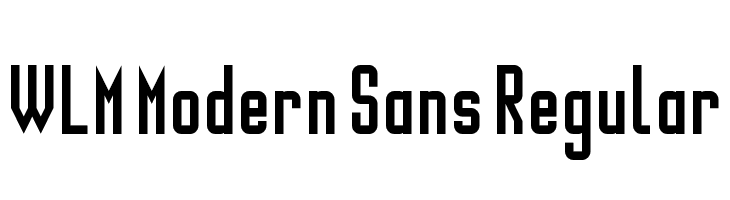 WLM Modern Sans Regular Fonte