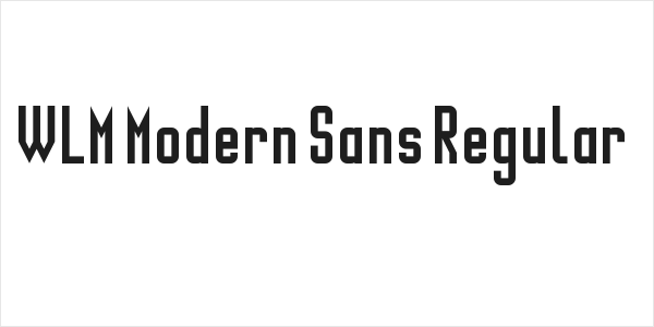 WLM Modern Sans Regular Logo