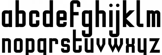 WLM Modern Sans Regular Шрифта строчной