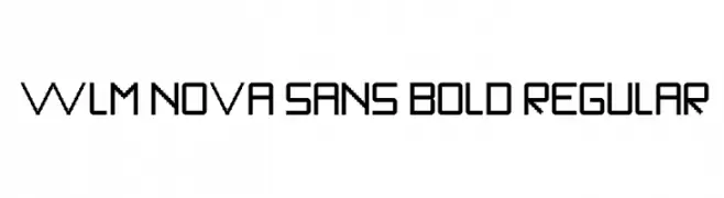 WLM Nova Sans Bold Regular  Fuentes Gratis Descargar