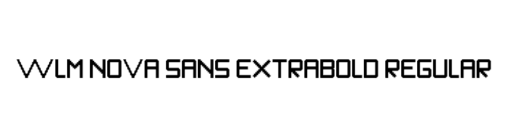 WLM Nova Sans ExtraBold Regular Font