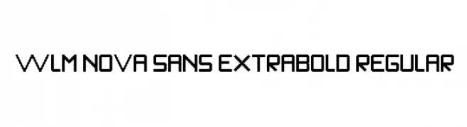 WLM Nova Sans ExtraBold Regular  免费字体下载