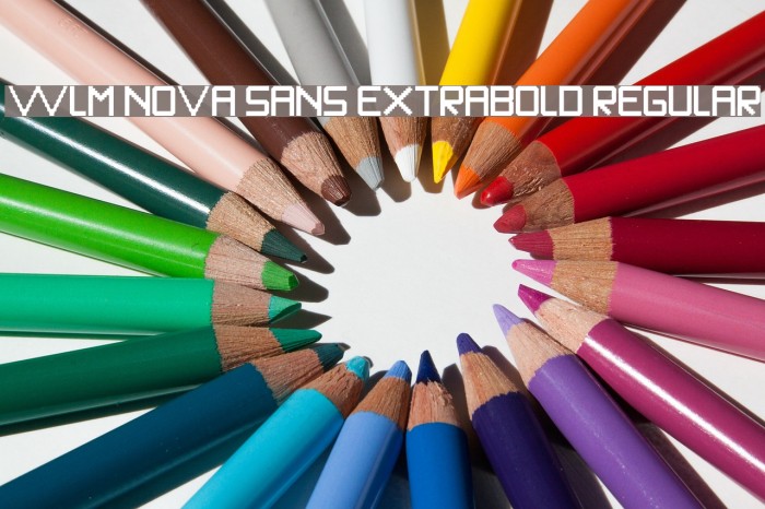 WLM Nova Sans ExtraBold Regular Font examples