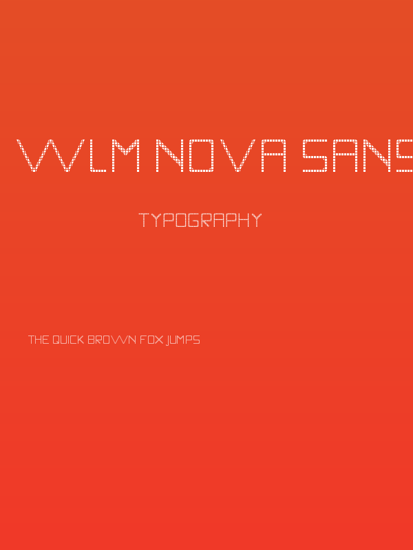 WLM Nova Sans Grid Regular Poster