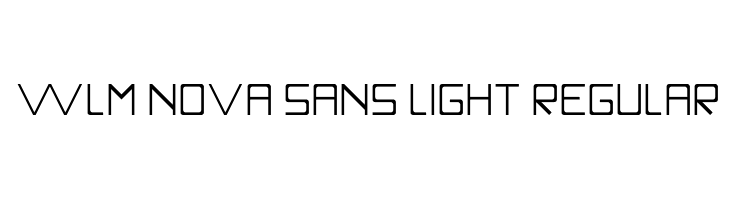 WLM Nova Sans Light Regular फ़ॉन्ट