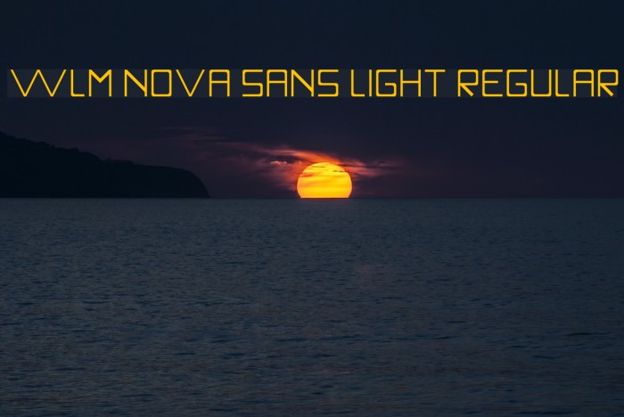 WLM Nova Sans Light Regular Font examples