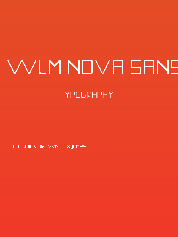 WLM Nova Sans Light Regular Poster