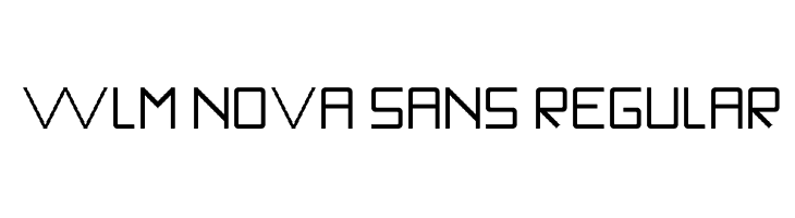 WLM Nova Sans Regular Font