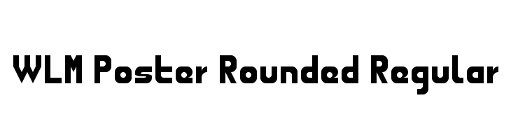 WLM Poster Rounded Regular Schriftart