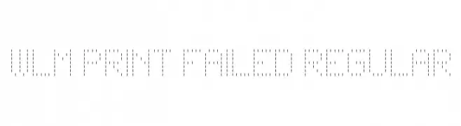 WLM Print Failed Regular  Fuentes Gratis Descargar