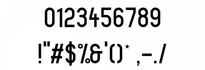 WLM Road Sans Regular Font OTHER CHARS