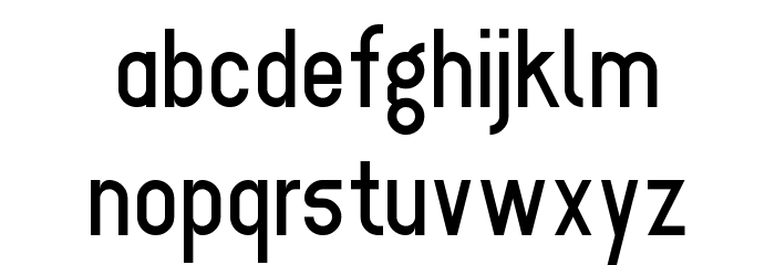 WLM Road Sans Regular Font LOWERCASE
