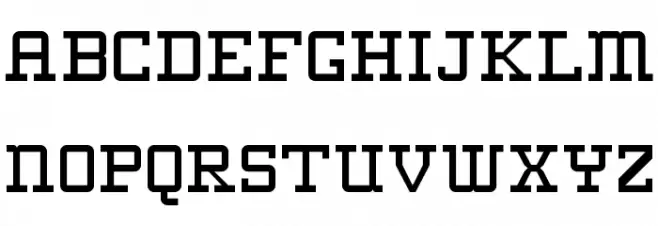 WLM Slab-Serif Regular フォント 大文字