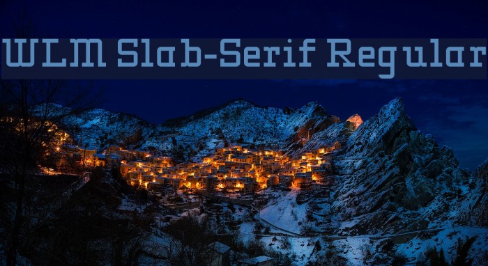 WLM Slab-Serif Regular Font examples