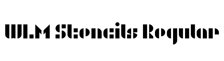 WLM Stencils Regular  font caratteri gratis