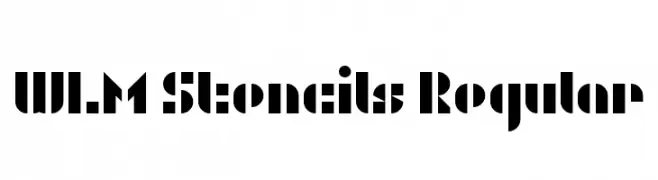 WLM Stencils Regular  baixar fontes gratis