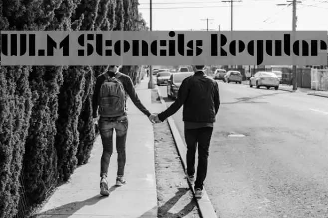 WLM Stencils Regular Font examples