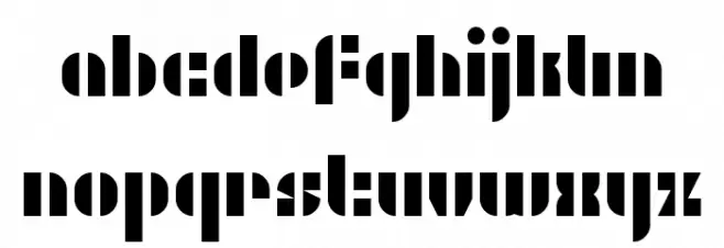WLM Stencils Regular Caratteri MINUSCOLO