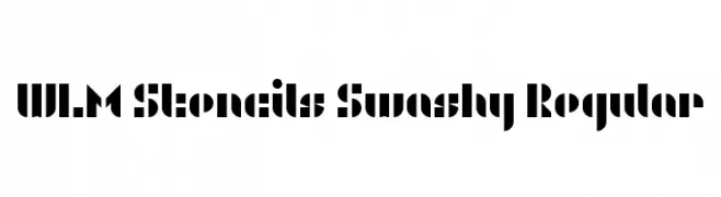 WLM Stencils Swashy Regular  baixar fontes gratis
